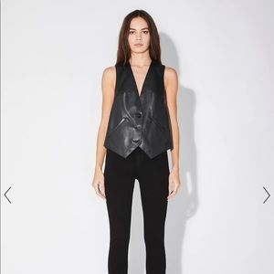 RtA faux leather vest